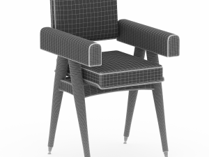 grayson dining chair Model 3D