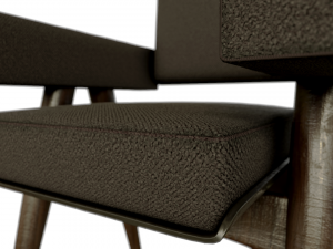 grayson dining chair Model 3D