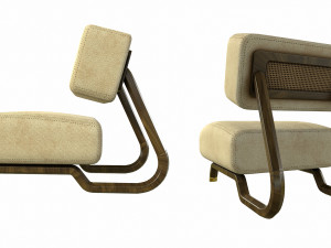 lewis armchair 3D मॉडल