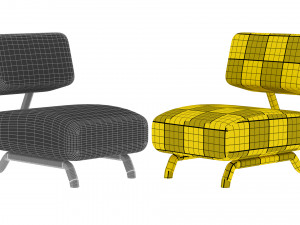 lewis armchair 3D मॉडल