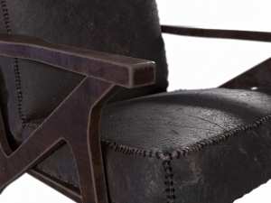 Omax Decor Zola Accent Chair Ottoman 3D Model