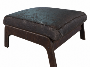 Omax Decor Zola Accent Chair Ottoman 3D Model