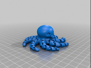 octopuscute Modello di stampa 3D