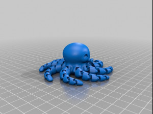 octopuscute Modello di stampa 3D