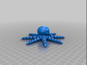 octopuscute Modello di stampa 3D