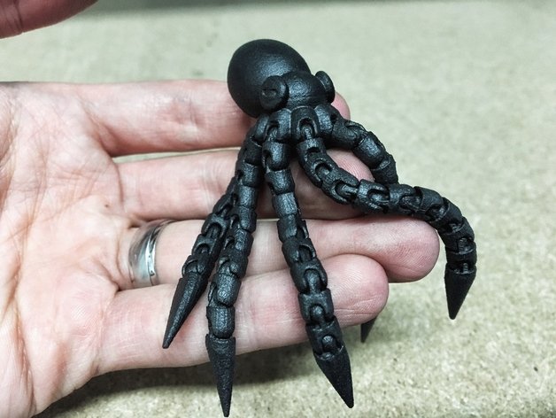 octopus-20--key-chain 3D Print Model .c4d .max .obj .3ds .fbx .stl .blend 
