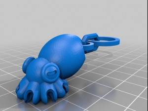 octopus-20--key-chain 3D Print Model
