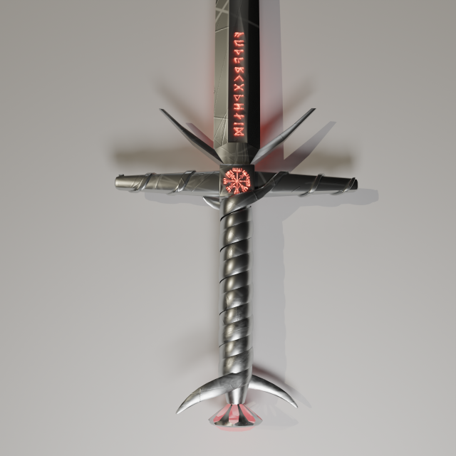 full metal sword 3D मॉडल .c4d .max .obj .3ds .fbx .stl .blend 