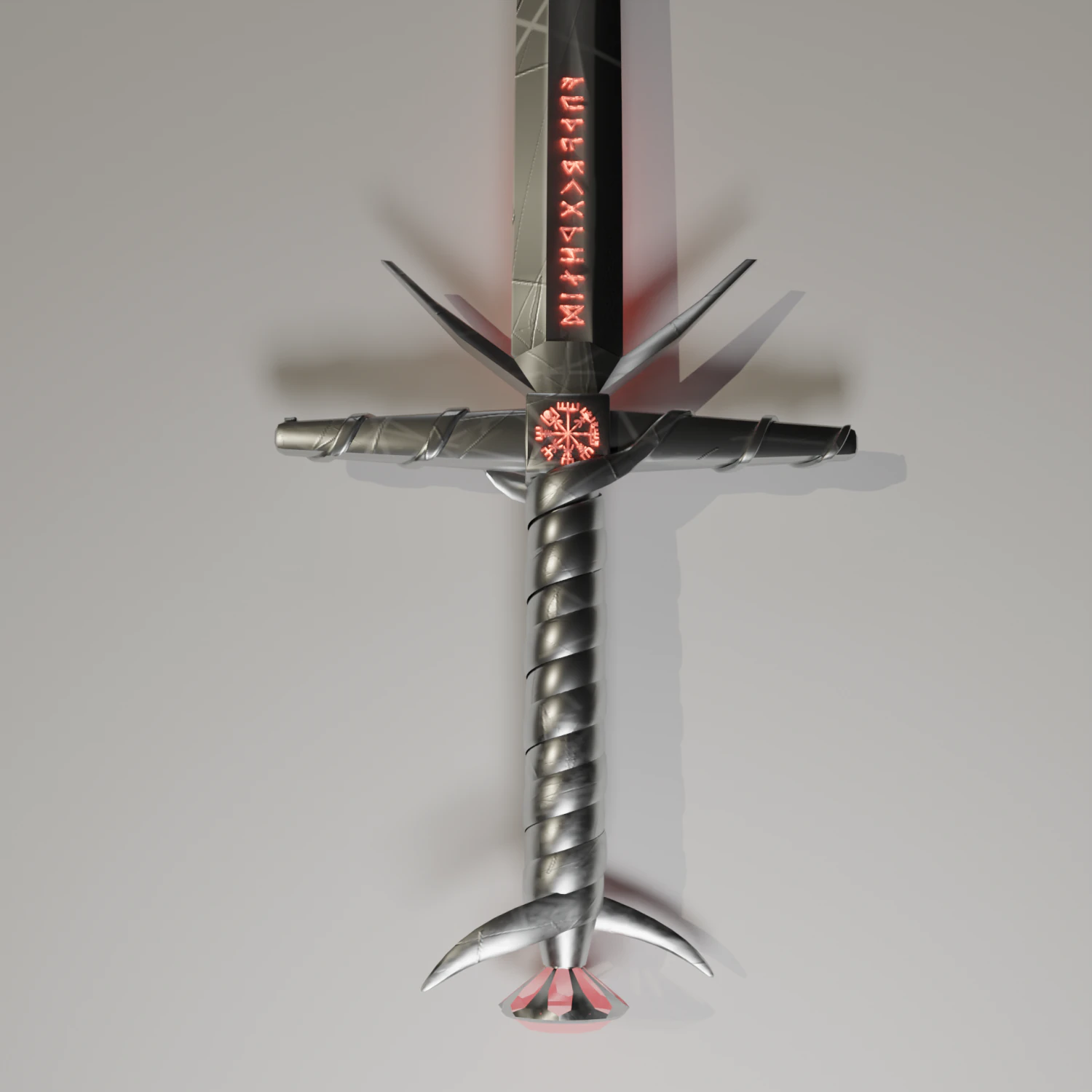 full metal sword 3D Model .c4d .max .obj .3ds .fbx .stl .blend 