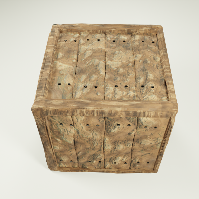 wooden crate Modelo 3D .c4d .max .obj .3ds .fbx .stl .blend 