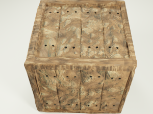 wooden crate Modelo 3D