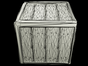 wooden crate Modelo 3D