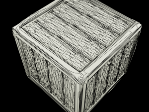 wooden crate Modelo 3D