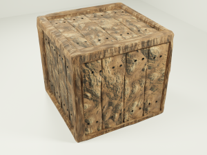 wooden crate Modelo 3D