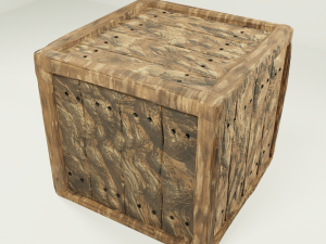 wooden crate Modelo 3D