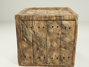 wooden crate Modelo 3D