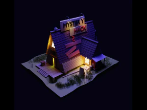 cute lowpoly home 01 3D Model