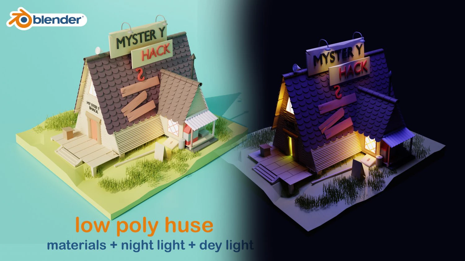cute lowpoly home 01 3D Model .c4d .max .obj .3ds .fbx .stl .blend 