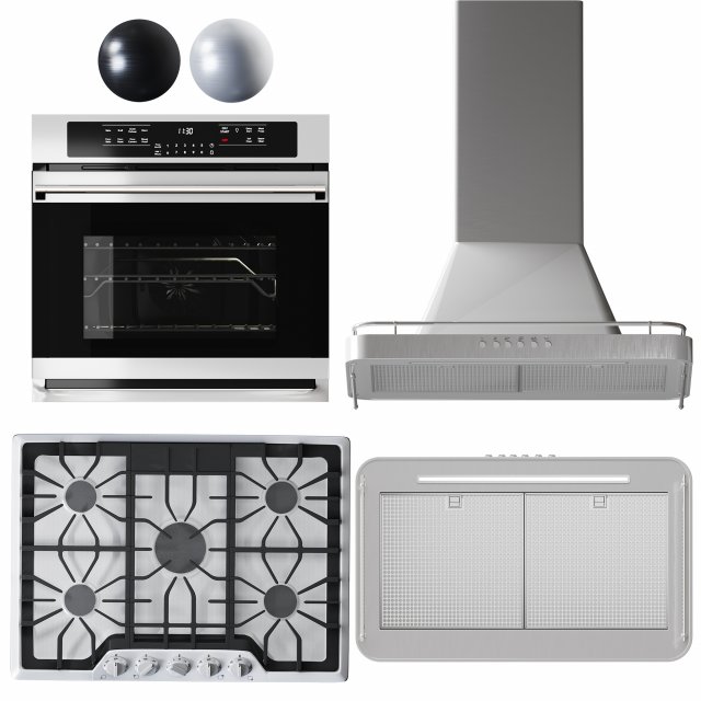 ikea kitchen appliance 3D Модель .c4d .max .obj .3ds .fbx .stl .blend 