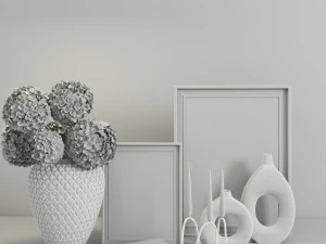 decorativ set pink 3D Model
