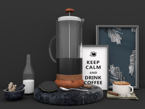 coffe set 3D Model