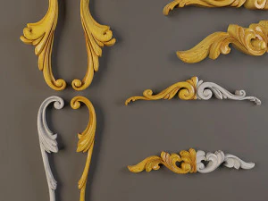 ozdoba z drewna01 Model 3D