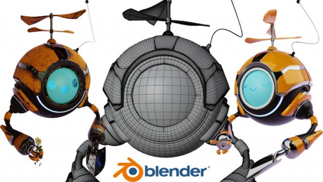 Gardener Robot 3D 模型 .c4d .max .obj .3ds .fbx .stl .blend 