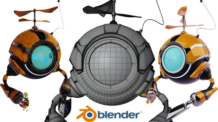 Gardener Robot 3D Model .c4d .max .obj .3ds .fbx .stl .blend 