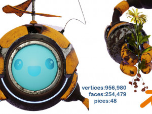 Gardener Robot 3D 模型