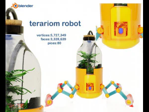 Robot terarium Model 3D