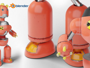 Red robot 3D Модель