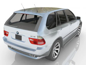 car jeep off-road vehicle cheap car 3D Model