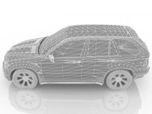 car jeep off-road vehicle cheap car 3D Model