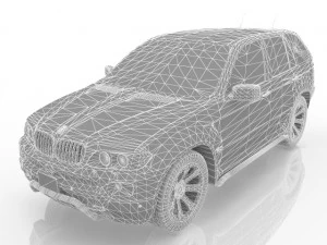 car jeep off-road vehicle cheap car 3D Model