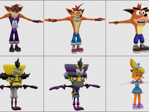 cartoon - characters 3D मॉडल