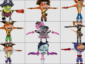 cartoon - characters 3D मॉडल