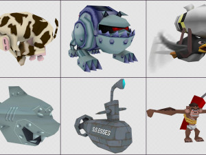 cartoon - characters cars Modelo 3D