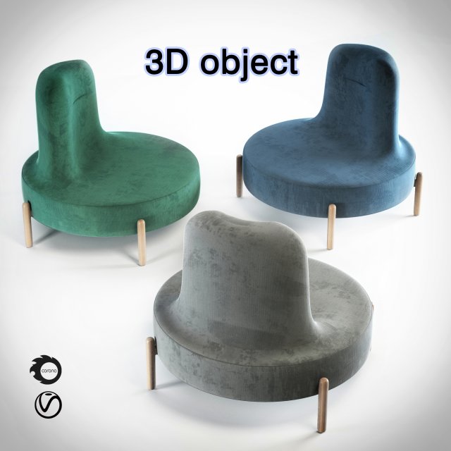 jade sofa 3D 模型 .c4d .max .obj .3ds .fbx .stl .blend 
