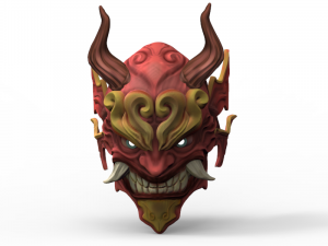 Samurai mask 3D-Modell