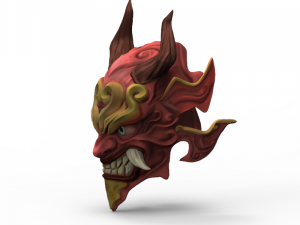Samurai mask 3Dモデル