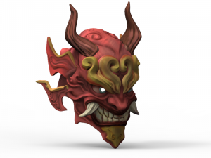 Samurai mask 3Dモデル