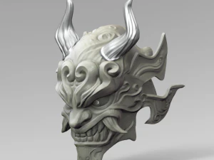 Samurai mask 3D Model