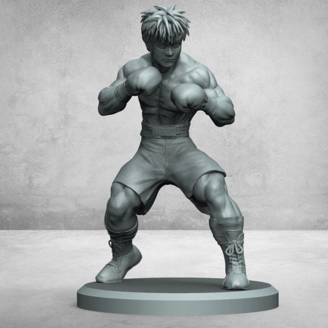 boxeador 3D 打印模型 .c4d .max .obj .3ds .fbx .stl .blend 