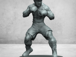 boxeador 3D Baskı Modeli