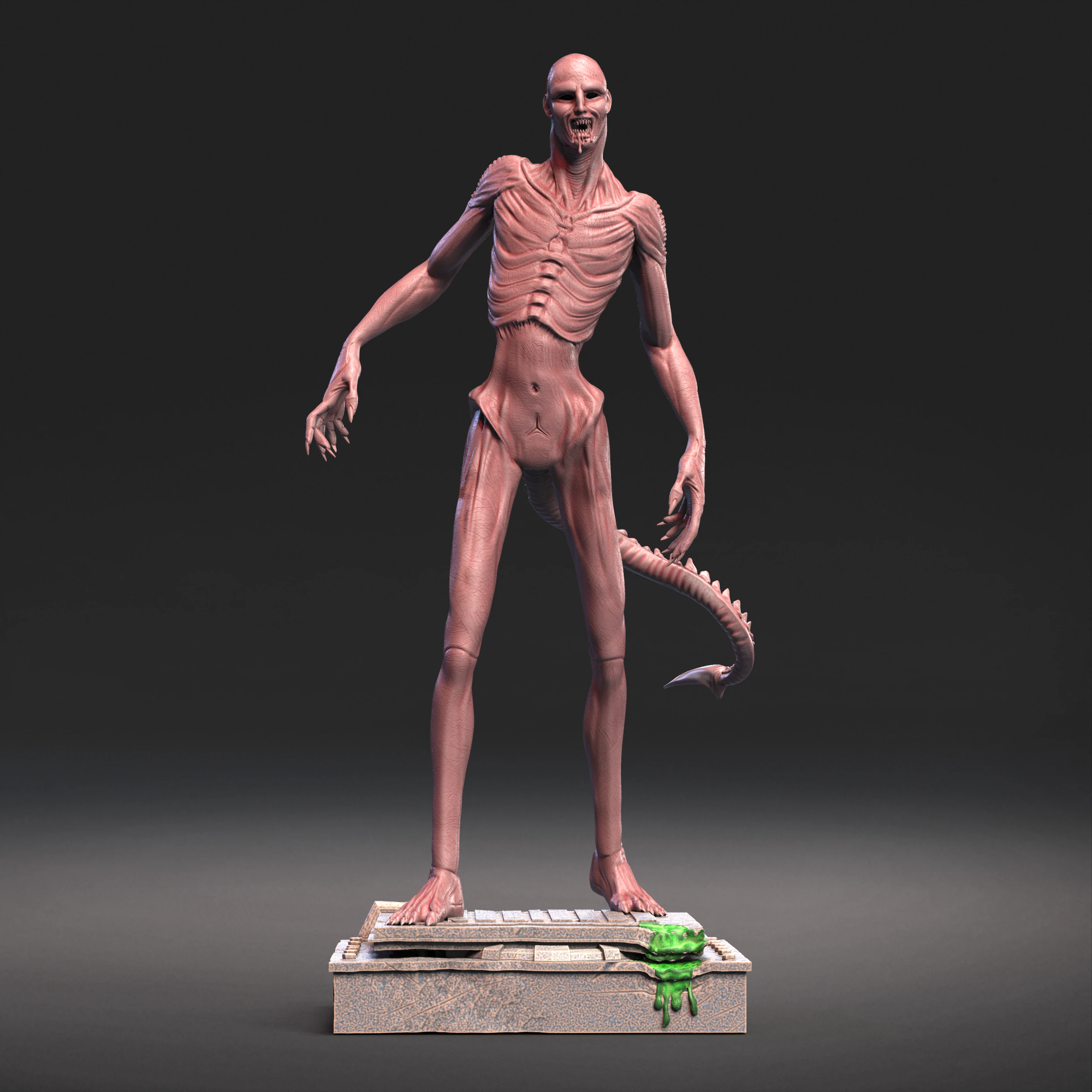 ALIEN ROMULUS XENOMORFO-HUMANO 3D Print Model .c4d .max .obj .3ds .fbx .stl .blend 