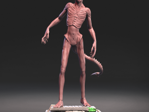 ALIEN ROMULUS XENOMORFO-HUMANO Modèles 3D en vedette