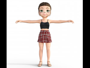 girl dancing ballet 3D-Modell