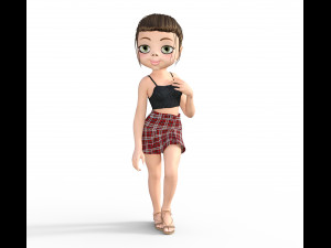 girl dancing ballet 3Dモデル