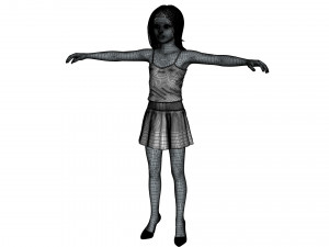 Just a beautiful girl 3D 模型