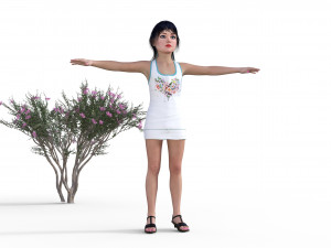Mimosa rose Modelo 3D